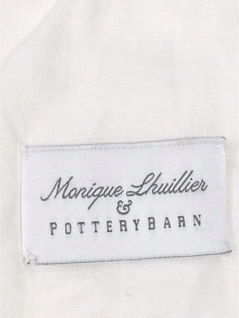 POTTERY BARN Monique Lhuillier MEADOW Embroidered Quilt 20
